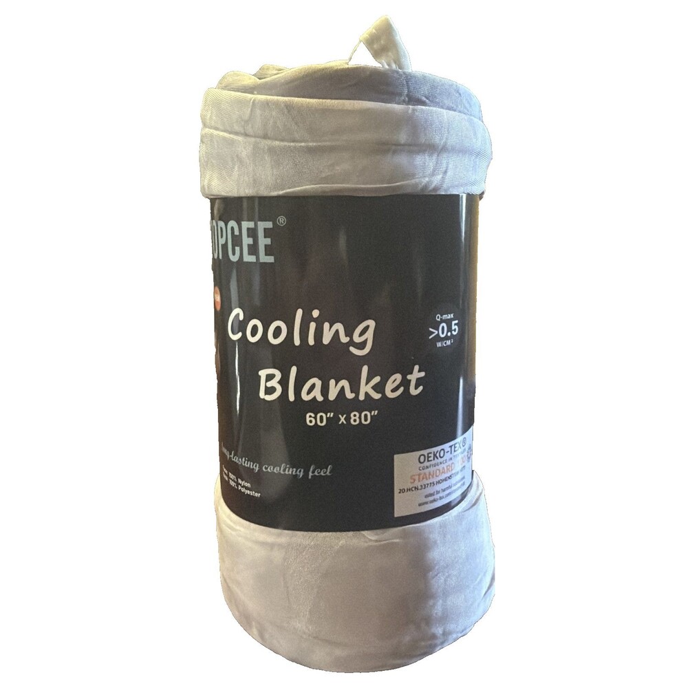 Topcee Cooling Blanket Gray 60" x 80" OEKO-TEX